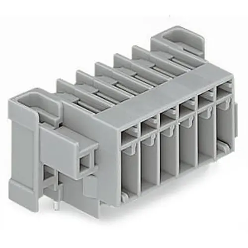 Produktfoto 1 von WAGO 769 Leiterplatten-Stiftleiste gewinkelt, 8-polig / 1-reihig, Raster 5mm, Ummantelt