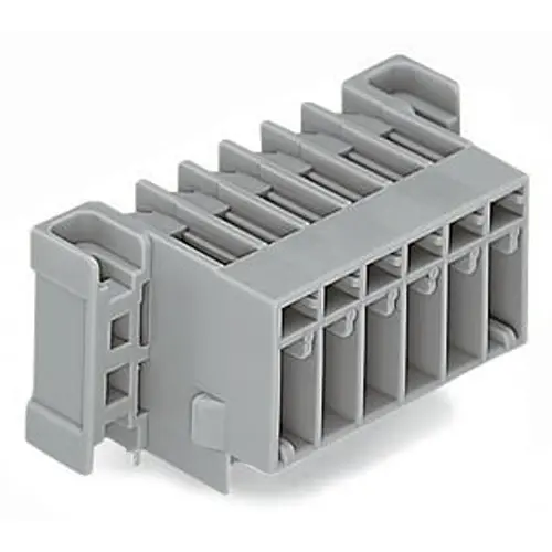 Produktfoto 1 von WAGO 769 Leiterplatten-Stiftleiste gewinkelt, 10-polig / 1-reihig, Raster 5mm, Ummantelt