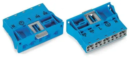 WAGO 770 Beleuchtungssteckverbinder, Einrastmontage Stecker, Stecker, Zugfederklemme 25A, Kontakte: 5 IP20, Anz.Ausl. 5,