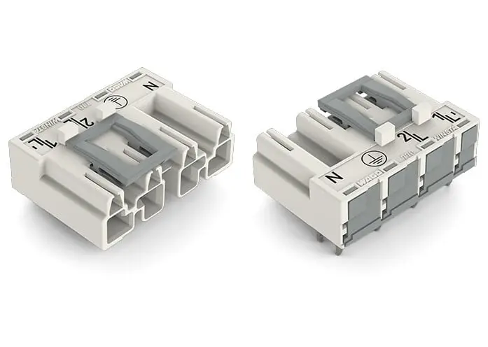 Produktfoto 1 von WAGO 770 Leiterplatten-Stiftleiste gewinkelt, 4-polig / 1-reihig, Raster 10mm, Ummantelt