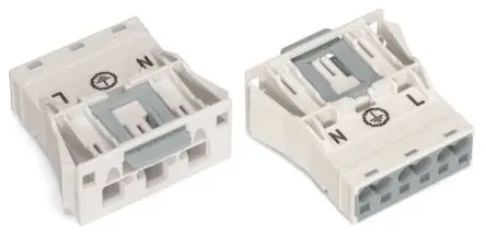 WAGO 770 Beleuchtungssteckverbinder, Einrastmontage Stecker, Stecker, Zugfederklemme 25A, Kontakte: 3 IP20, Anz.Ausl. 3,