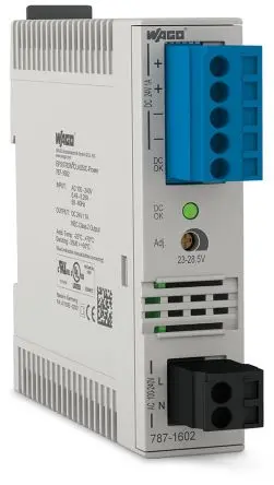 Produktfoto 1 von WAGO 787 DIN-Schienen Netzteil Schaltnetzteile 264V ac AC / 1 A 24V dc DC 24 W