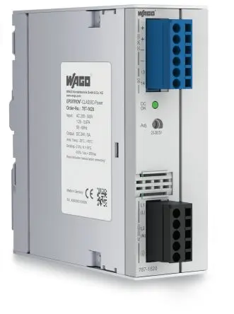 Produktfoto 1 von WAGO 787 DIN-Schienen Netzteil Schaltnetzteile 550V ac AC / 5 A 24V dc DC 120 W
