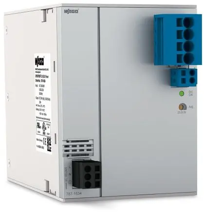 Produktfoto 1 von WAGO 787 DIN-Schienen Netzteil Schaltnetzteile 264V ac AC / 20 A 24V dc DC 480 W