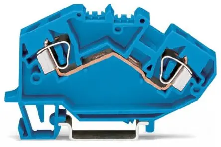 Produktfoto 1 von WAGO 782 Anschlussklemmenblock 1 Blau, 6mm² Zugfederklemme CSA
