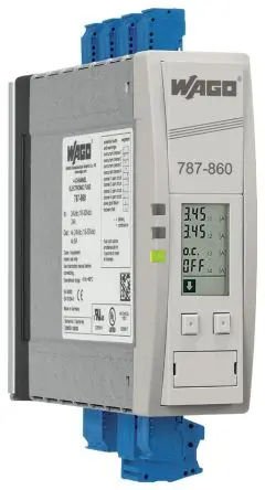 Produktfoto 1 von WAGO 787 Elektronischer Schutzschalter 4, 6A DIN-Hutschiene 15 A L. 171 mm x 40mm
