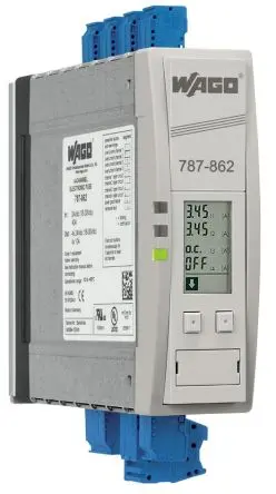 Produktfoto 1 von WAGO 787 Elektronischer Schutzschalter 4, 10A DIN-Hutschiene 15 A L. 171 mm x 40mm