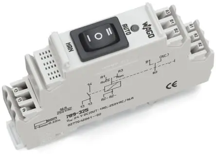 Produktfoto 1 von WAGO 789 Relaismodul 24V dc DIN-Hutschiene 19mA