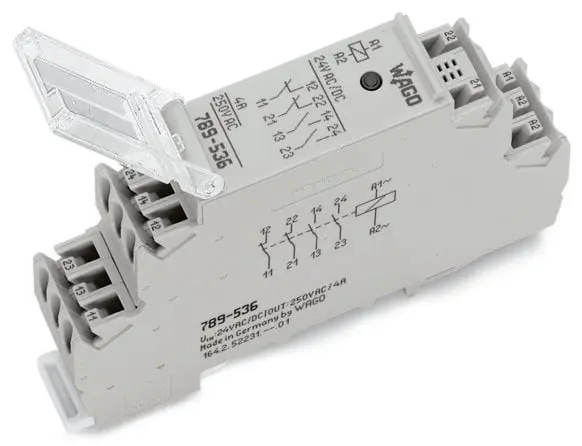 Produktfoto 1 von WAGO 789 Relaismodul 24V ac/dc DIN-Schienen
