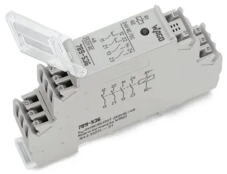 Produktfoto 1 von WAGO 789 Relaismodul 24V ac/dc DIN-Hutschiene 12mA