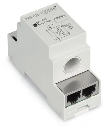 Produktfoto 1 von WAGO Serie 857 Signalwandler 24V dc, Strom 0 → 80 A EIN / RS485 DIN-Hutschiene