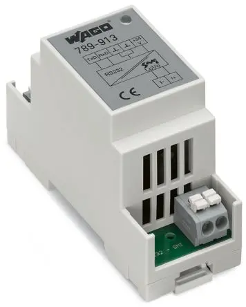 Produktfoto 1 von WAGO 789 Schnittstellenmodul Käfigklemme, DIN-Hutschiene