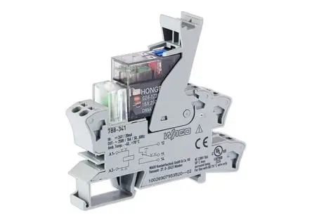 Produktfoto 1 von WAGO 788 Relaismodul 24V dc, 1-poliger Umschalter DIN-Hutschiene 17mA