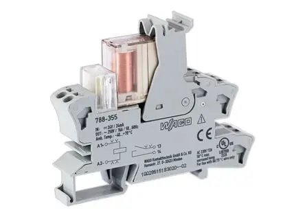 Produktfoto 1 von WAGO 788 Relaismodul 24V dc DIN-Hutschiene 22mA