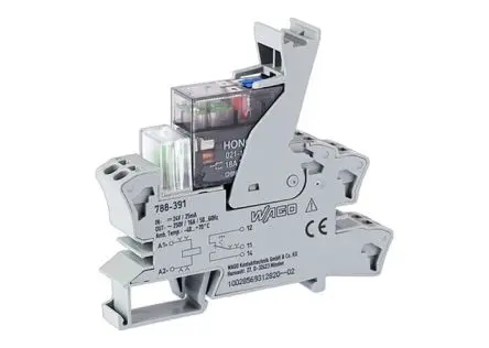 Produktfoto 1 von WAGO 788 Relaismodul 24V dc, 1-poliger Umschalter DIN-Hutschiene 20mA