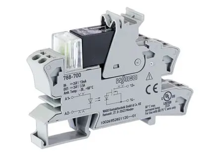 Produktfoto 1 von WAGO 857 DIN-Hutschiene Halbleiterausgang 24 V ac/dc 30V / 3.5 A