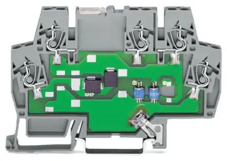 Produktfoto 1 von WAGO 792 Überspannungsschutzeinheit Überspannungsableiter 300 A 24V dc, DIN-Hutschiene, -40 °C→80 °C