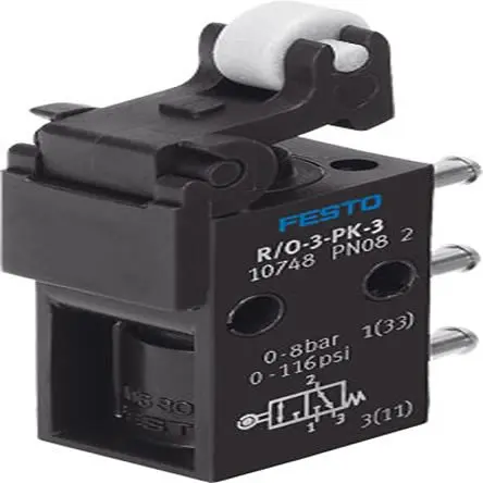 Produktfoto 1 von Festo, Rollenhebel R/O Mechanisches Ventil 2.5 mm 10748