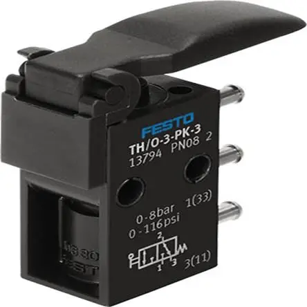 Produktfoto 1 von Festo, Hebel TH Pneumatik-Steuerventil, manuell, G 2.5 mm 13794