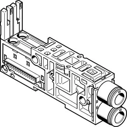 Festo 561004 Polyamid Unterplatte Ventil-Terminals MPA-L 1-Stationen