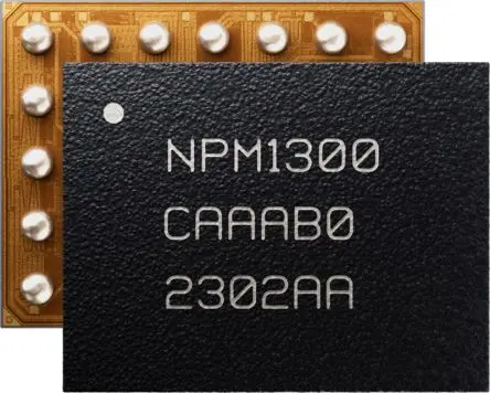 Produktfoto 1 von Nordic Semiconductor Li-Ion Ladegeräte-IC Li-Ion, Lithium-Polymer, WLCSP, 5.5 V 5.5V Eingang 1V, 3.3 V Ausgang 200 mA