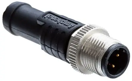 Amphenol Industrial M12 Rundsteckverbinder Stecker 5-polig Stecker 4A IP68