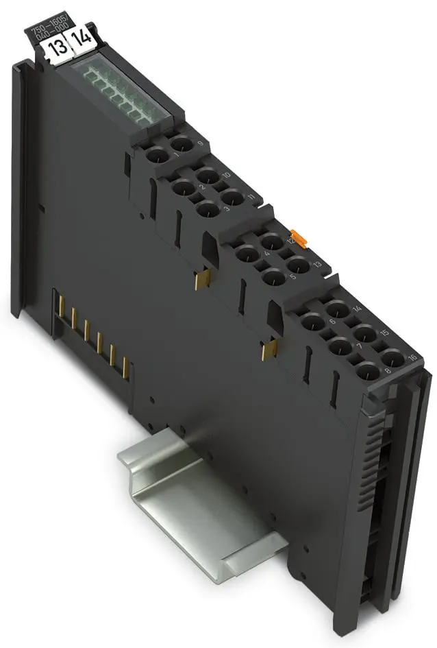 Produktfoto 1 von WAGO Verteilerblock 16-polig / 24 V dc 10A, Polyamid, Polycarbonat Dunkelgrau, IP20