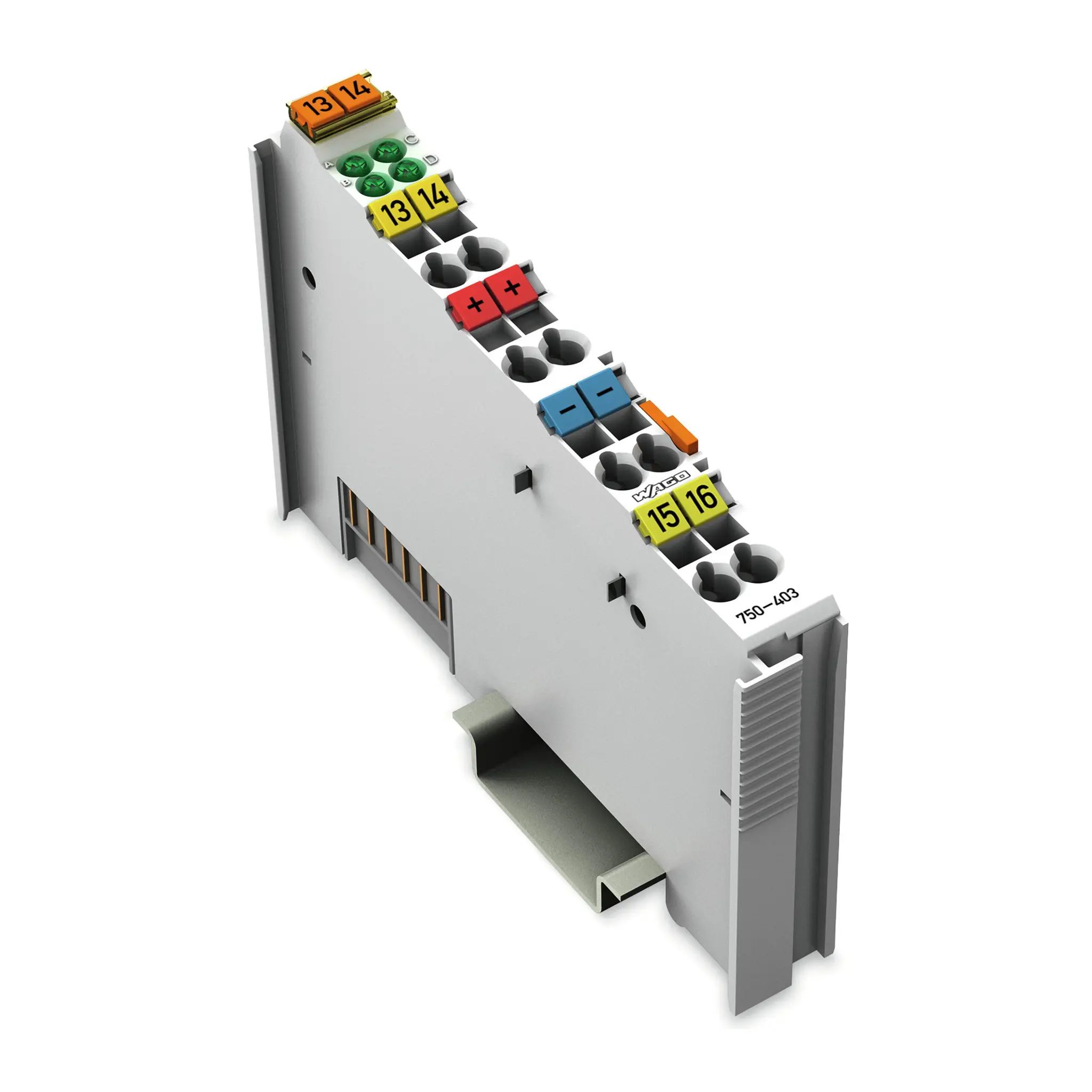 Produktfoto 1 von WAGO 750 Digitales Eingangsmodul für SPS 4 x Digital Eingang 24 VDC