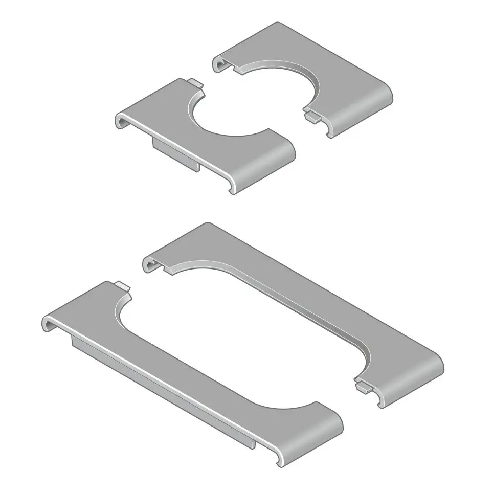 Produktfoto 1 von Bosch Rexroth Kabelhalter Rastend, Kabel-Ø 20mm Grau