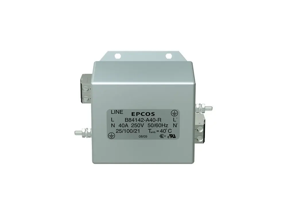 EPCOS B84142 Netzfilter, 250V ac/dc, 50 A, Fahrgestell, Lot, 1-phasig 26 mA / 60 Hz, 50 Hz