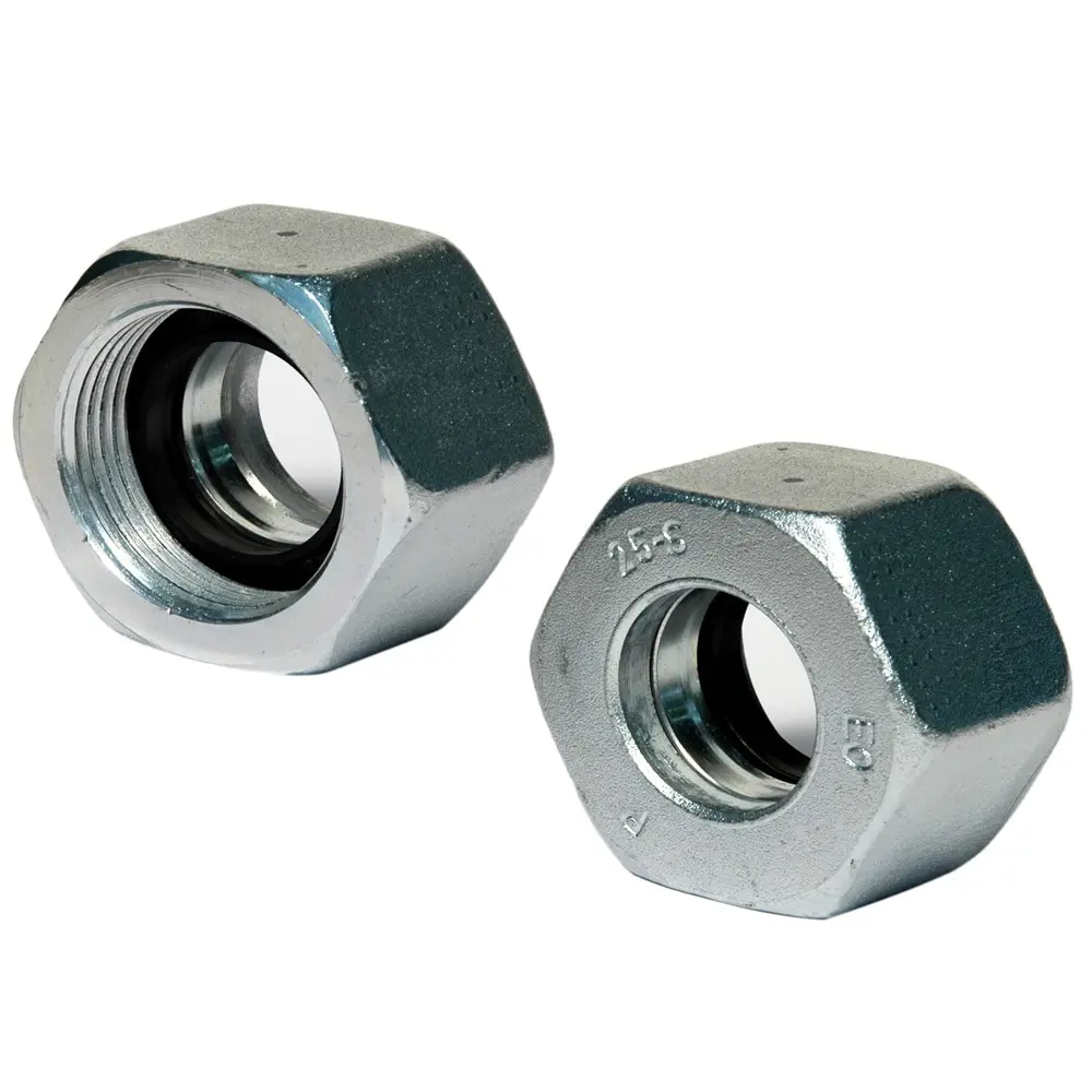 Produktfoto 1 von Parker, Hydraulikanschluss, Sechskantmutter, Stahl