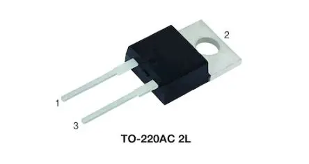 Produktfoto 1 von Vishay VS-3C16ET07 Oberfläche Gleichrichter & Schottky-Diode Trench-MOS-Schottky Einfach, 650 V / 16 A, 3-Pin TO-220AC