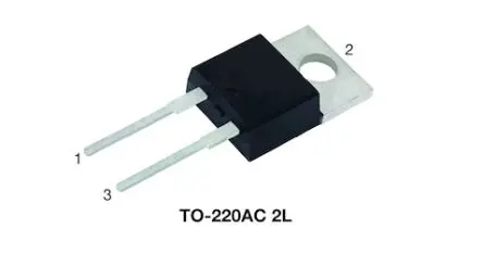 Produktfoto 1 von Vishay VS-3C20ET07 Oberfläche Gleichrichter & Schottky-Diode MOS-Barriere Schottky Einfach, 650 V / 20 A, 3-Pin TO-220AC