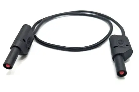 Produktfoto 1 von Mueller Electric Messleitung 32A Stecker / Stecker, Schwarz 1.5 m, 1000V, 600 V