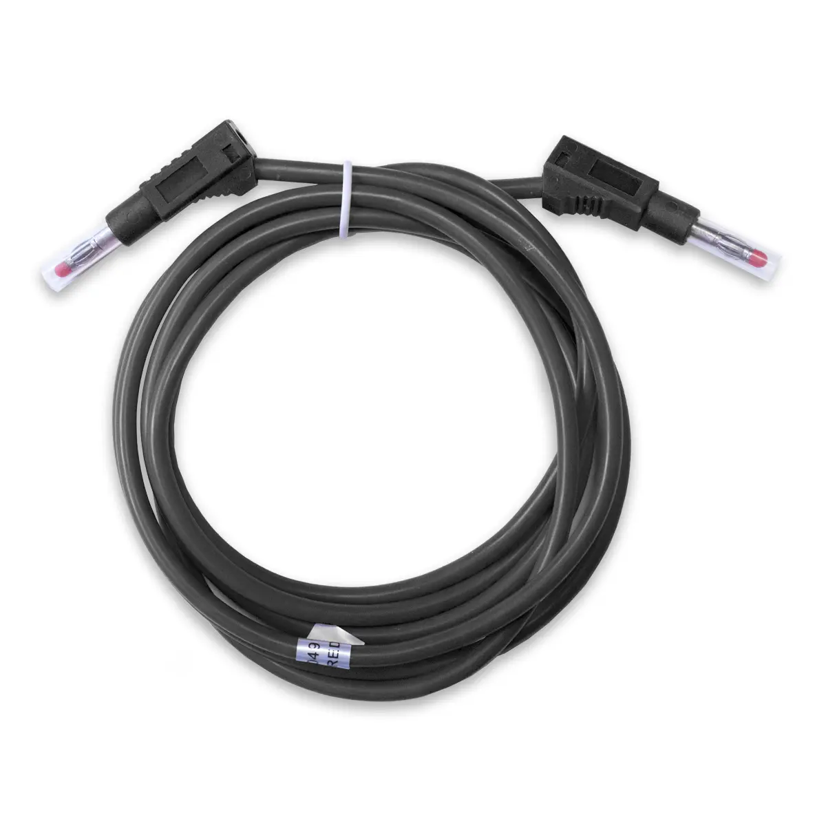Produktfoto 1 von Mueller Electric Messleitung 45A Stecker / Stecker, Schwarz Silikon-isoliert 36 in, 600 V