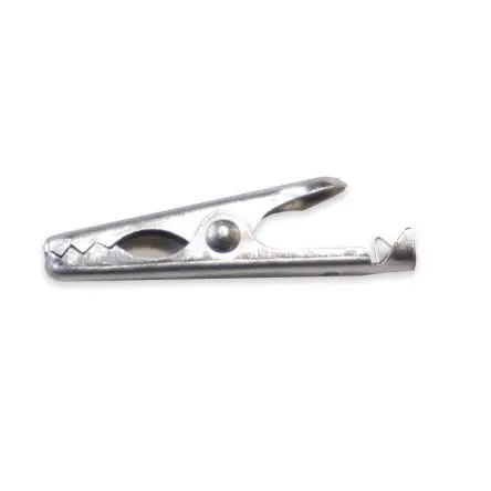 Produktfoto 1 von Mueller Electric Edelstahl 4.8 mm Krokodilklemme, Silber, 5A