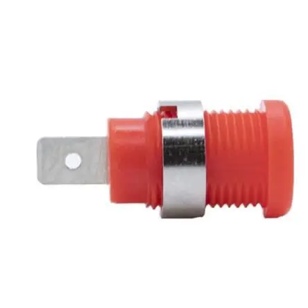 Produktfoto 1 von Mueller Electric 4 mm Stecker Rot Bananenstecker, Kontakt Nickel, 1kV 35A, Lötanschluss