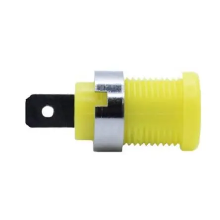Produktfoto 1 von Mueller Electric 4 mm Stecker Gelb Bananenstecker, Kontakt Nickel, 1kV 35A, Lötanschluss