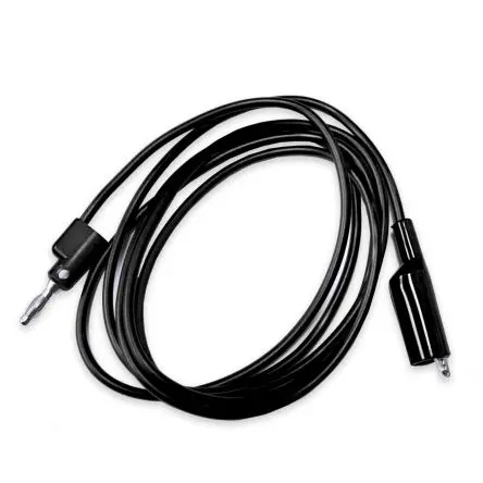 Produktfoto 1 von Mueller Electric Messleitung 10A Stecker / Stecker, Schwarz 60 Zoll, 1kV