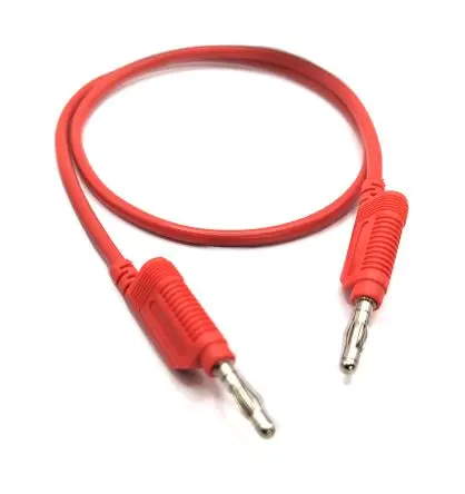 Produktfoto 1 von Mueller Electric Messleitung 32A Stecker / Stecker, Rot Polyvinylchlorid-isoliert 0.25 m, 60V ac