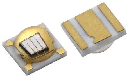 Produktfoto 1 von Vishay Oberfläche VLMU3510 1-fach InGaN UV-LED UV A 367 nm / 690 mW ±65° 2 Pin