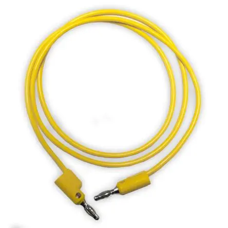 Produktfoto 1 von Mueller Electric Messleitung 15A Stecker / Stecker, Gelb Polyvinylchlorid-isoliert 36 Zoll, 1kV