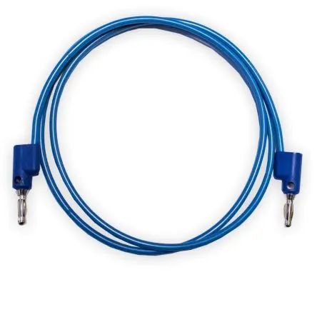 Produktfoto 1 von Mueller Electric Messleitung 15A Stecker / Stecker, Blau 1.2 m, 1kV