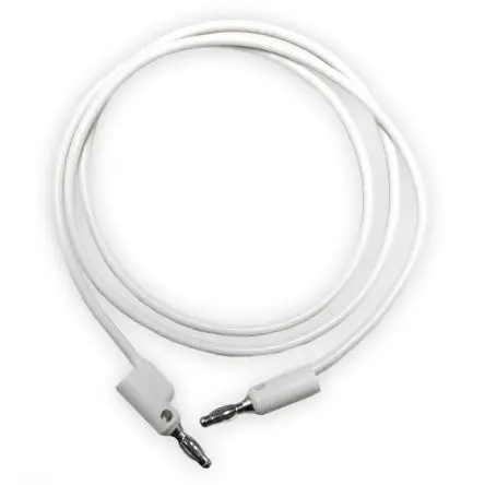 Produktfoto 1 von Mueller Electric Messleitung 15A Stecker / Stecker, Weiß Polyvinylchlorid-isoliert 1.2 m, 1kV