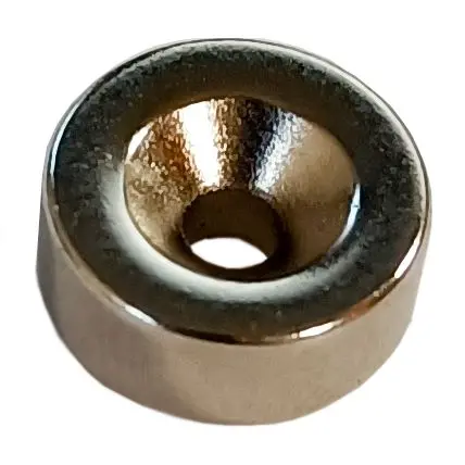 Produktfoto 1 von Celduc Magnet, Bohrung, Ø 12 mm x 4 mm, Zugkraft 9 N