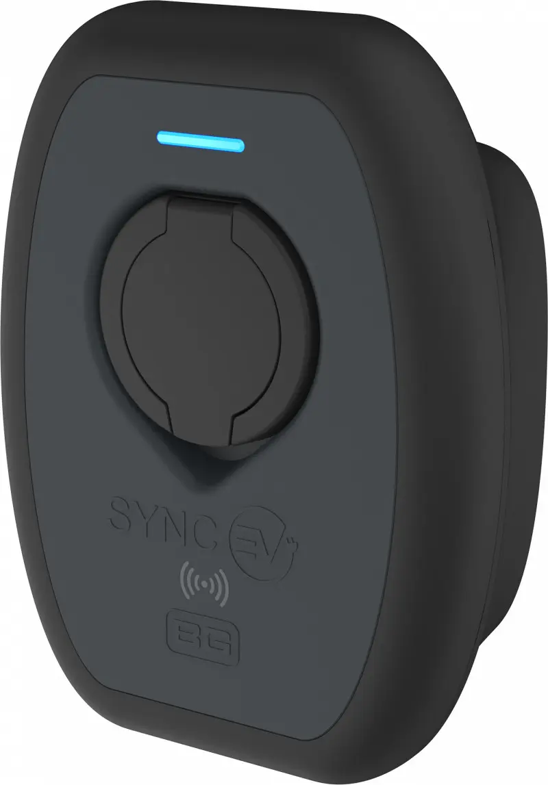 BG Electrical EV-Ladestation, -25 °C Temp. min. 253 V dc 40 °C Temp. max., 7.4kW Typ 2 32 A, L. 123 mm T. 123 mm B. 224
