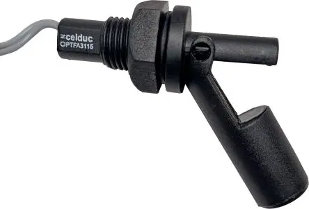 Celduc PTF Schwimmer Füllstandssensor mit 1.5 m Kabel Horizontal-Montage Nylon