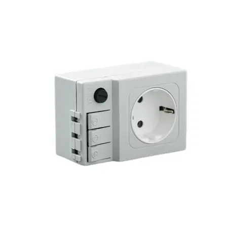 Produktfoto 1 von nVent HOFFMAN Stecker Steckdose Schutzkontakt Kunststoff Hellgrau