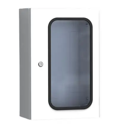 Produktfoto 1 von nVent HOFFMAN UCPT GF Polyester Wandanschlusskasten Hellgrau IP66 Transparente Tür, HxBxT 415 mm, 315 mm x 170 mm