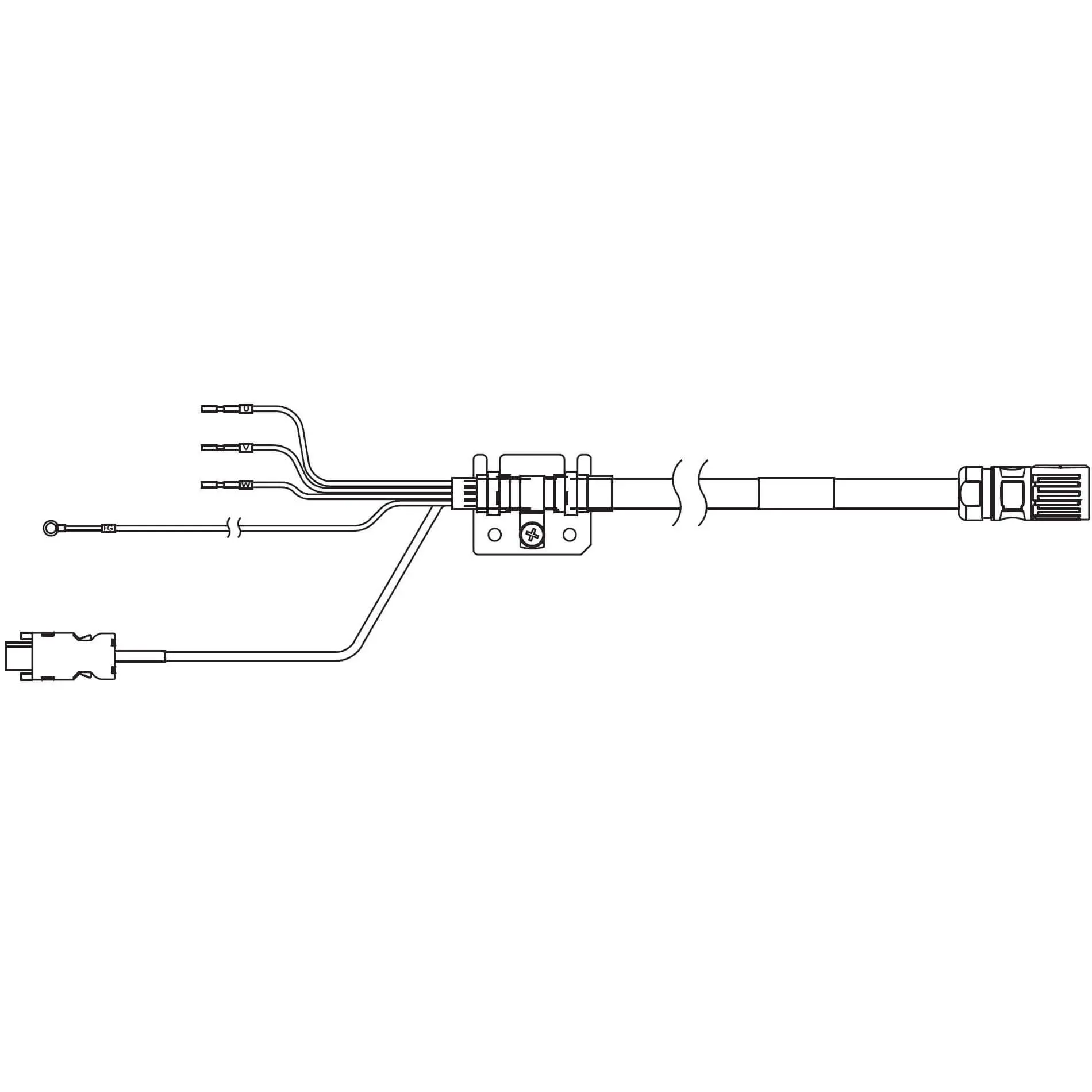 Produktfoto 1 von Omron 1SA Kabel Integriertes Kabel für Servomotor